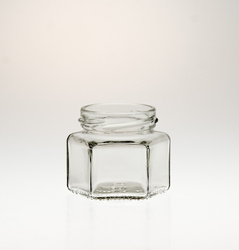 106 ml Sechskantglas mit Deckel TO 53